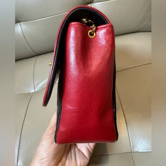 CHANEL Rare Vintage Timeless CC Bicolor single flap bag - Picture 8 of 15